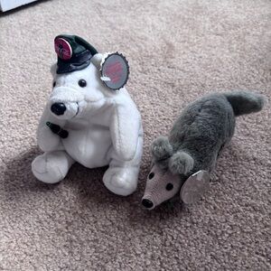 coca cola bean bag plush bundle